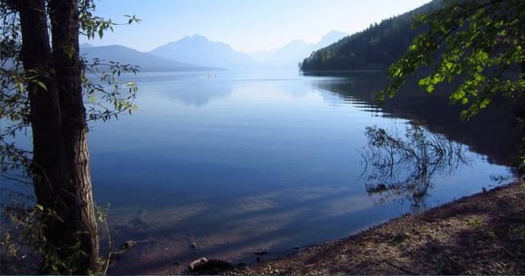 Stunning view of Pristine lakes and breathtaking mountain from Glacier National Park Campgrounds